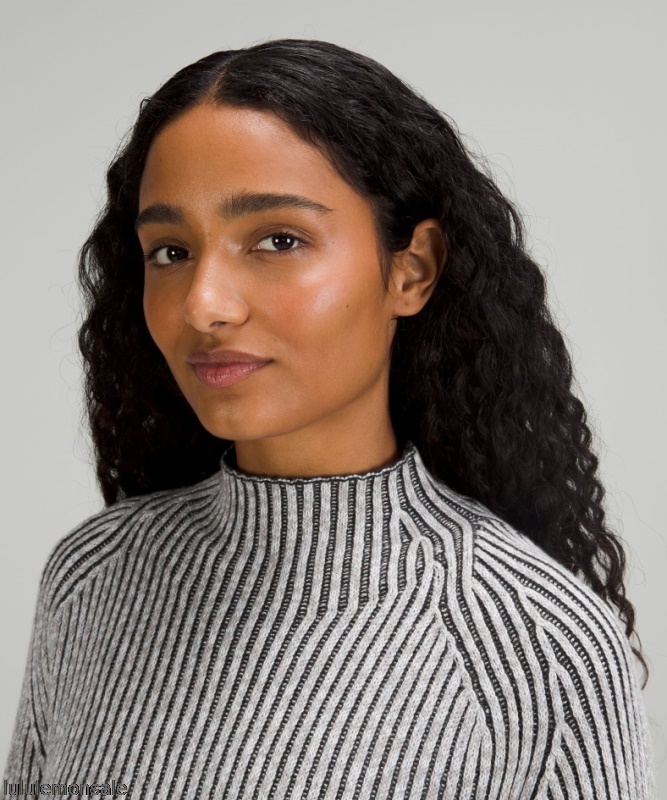 Lululemon Damen DELULU469 | Lululemon Deutschland Pullover Mit Stehkragen Aus Baumwoll-Kaschmir-Mischgewebe In Puderton